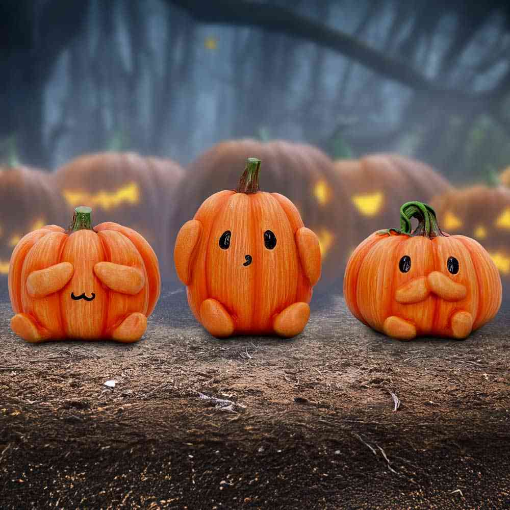 Nemesis Now - Three Wise Pumpkins Dekorative Figuren - Orange